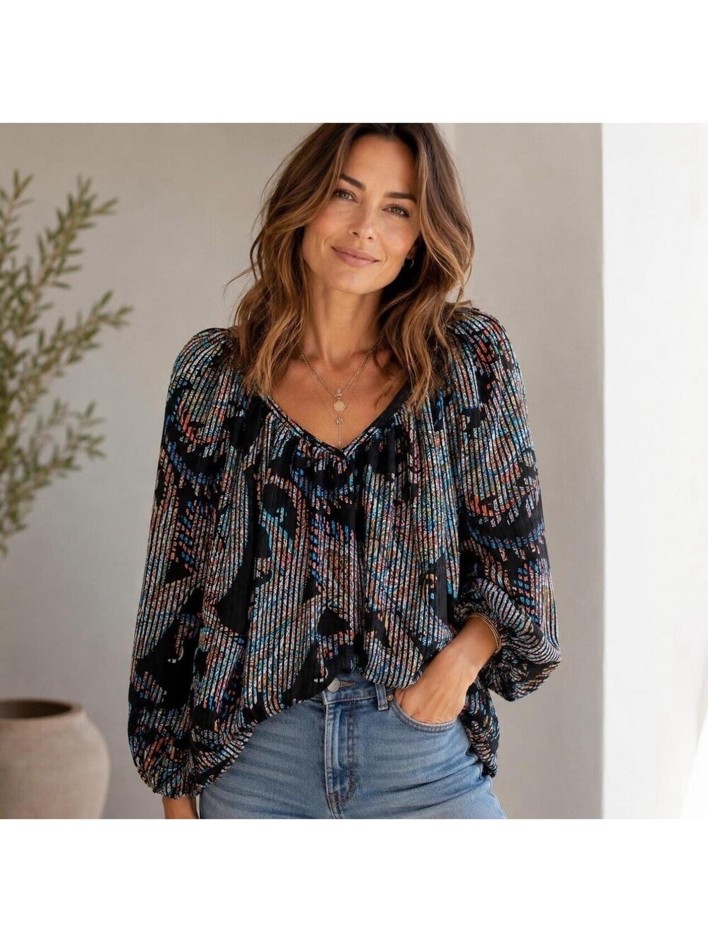 Maeve Anthropologie Size XS Top Blouse The Madeira Black Burnout Satin